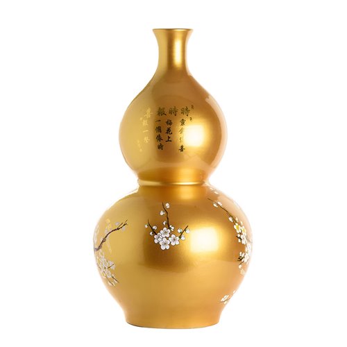 Gourd vase golden cherry 