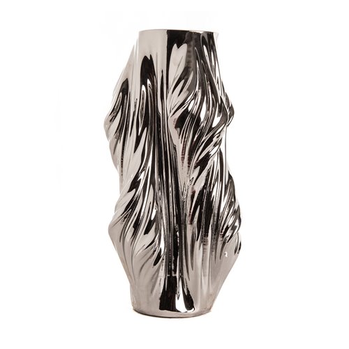 Vase poisson betta argent