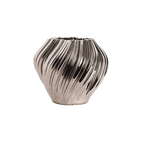Pot porcelain anemone silver
