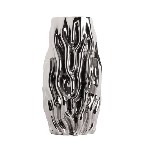 Vase porcelain bonsai silver