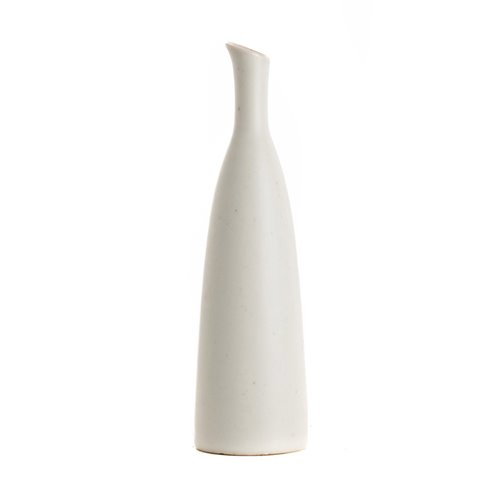 Vase bouche oblique blanche