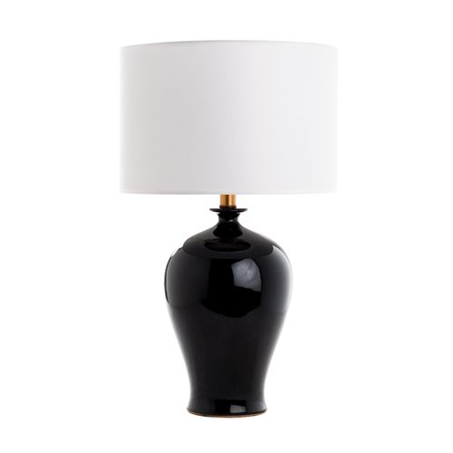 Lamp base jar black E27