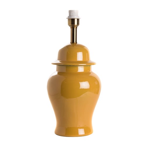 Lamp base jar mustard yellow E27