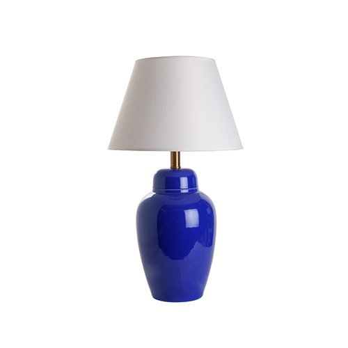 Base lampe jarre bleue E27