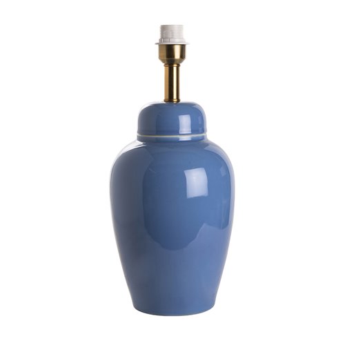 Base lampe jarre bleue royal E27