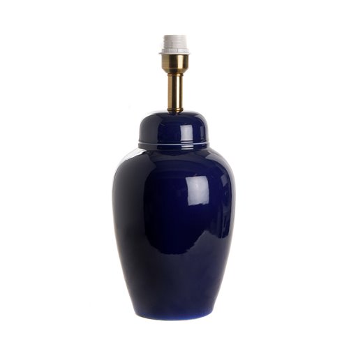 Lamp base jar sapphire blue E27