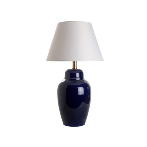 Base lampe jarre bleue saphire E27