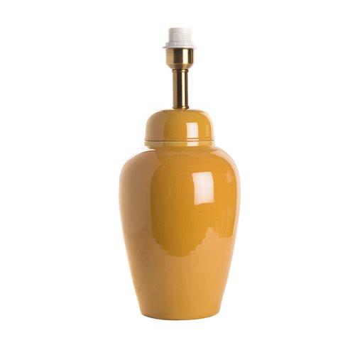 Lamp base jar mustard yellow E27