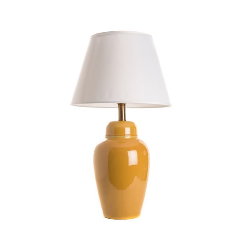 Base lampe jarre jaune E27
