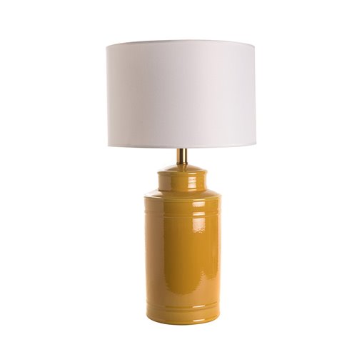 Base lampe vase droit orange E27