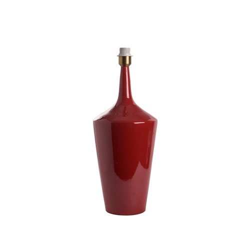 Lamp base conical vase red E27