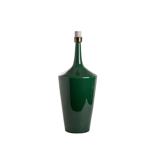 Base lampe vase conique vert E27