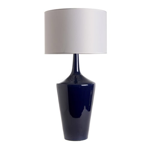 Lamp base conical vase dark blue E27