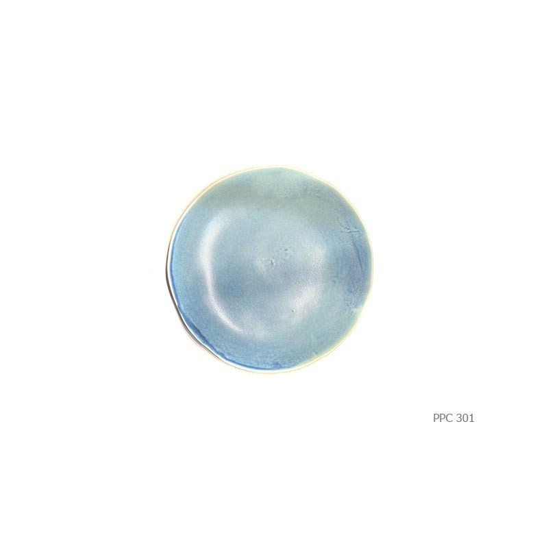 Plate celadon blue