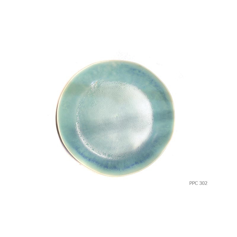 Plate celadon blue
