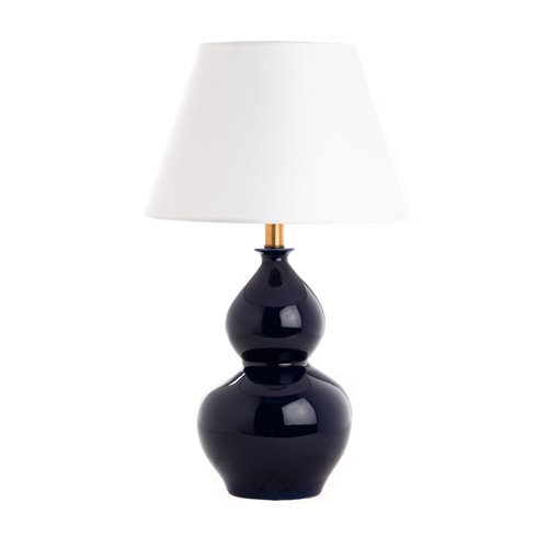 Lamp base gourd vase blue imperial E27