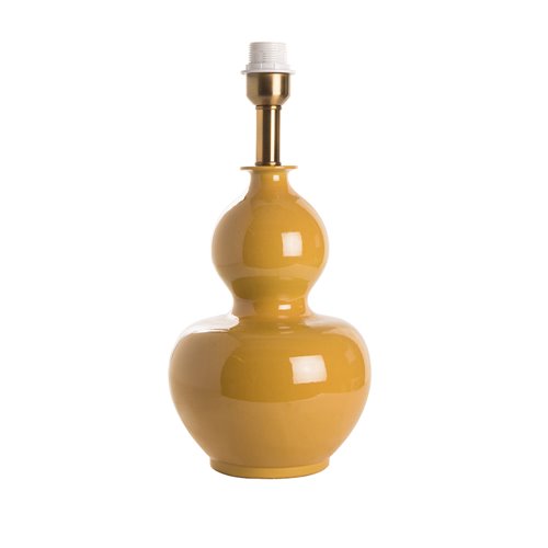 Lamp base gourd vase yellow imperial E27