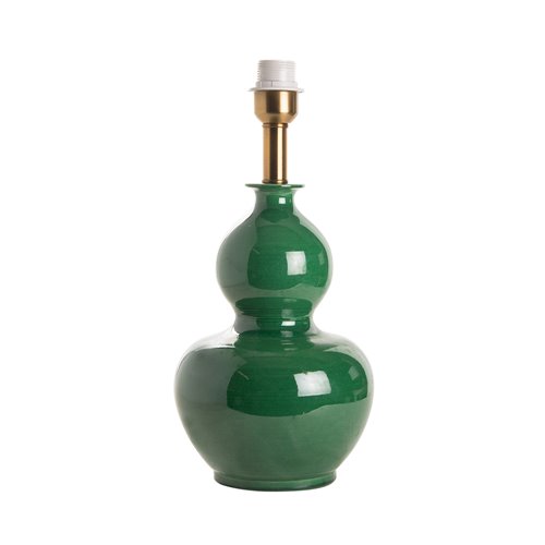 Base lampe vase gourde vert E27
