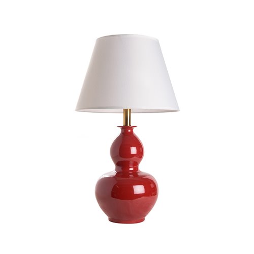 Base lampe vase gourde rouge E27