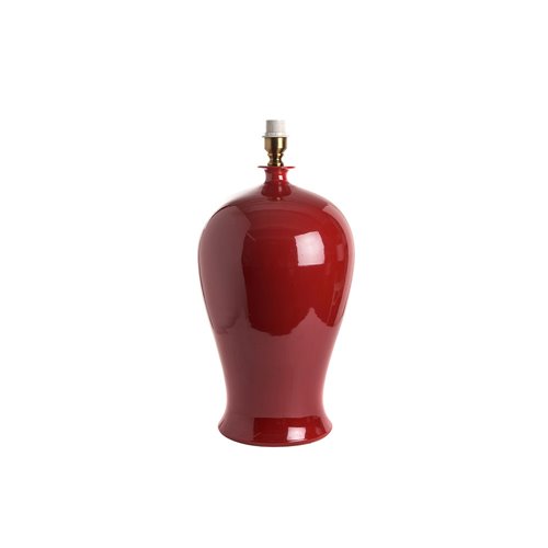 Base lampe vase Meiping rouge E27