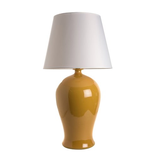 Base lampe vase Meiping jaune E27