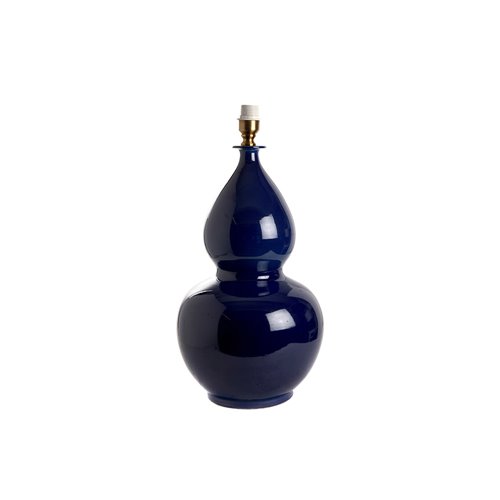 Base lampe vase gourde bleu E27