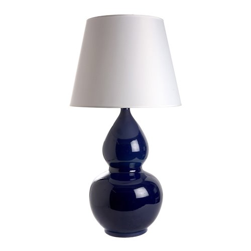 Lamp base gourd vase sapphire blue E27