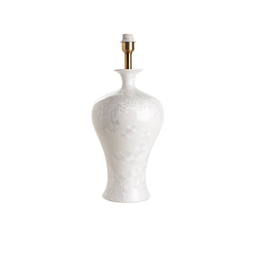 Lamp base vase Meiping white E27