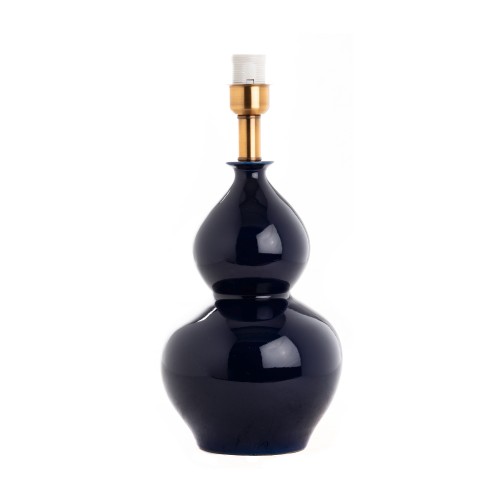 Lamp base gourd vase blue imperial E27