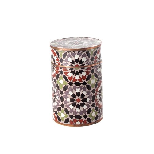 Round box mosaic 'Morocco'