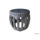 Side table drum black