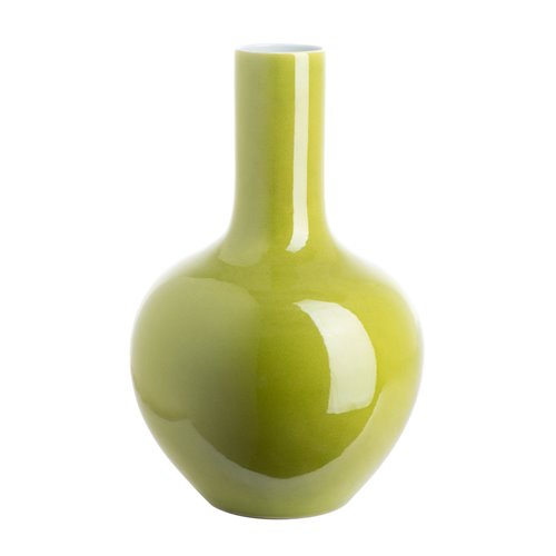 Collar Vase Acid Green