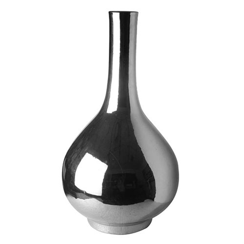 Long Vase Pearl Silver L