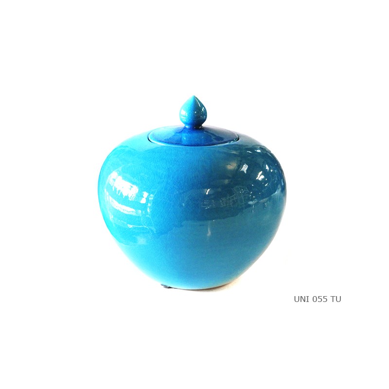 Ginger pot round turquoise