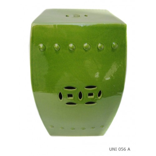 Square stool acid green