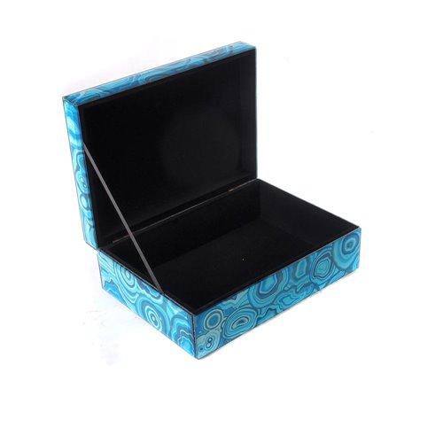 Mirror Box Blue Malachite