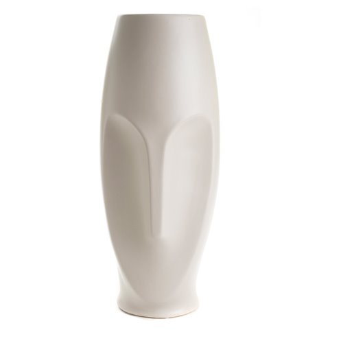 Maoi Vase Ceramic Light Grey
