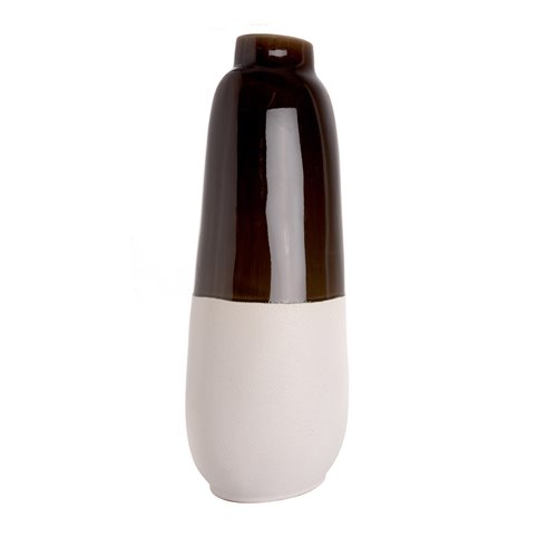 Majan Vase Ceramic Bicolore Smoke Xl