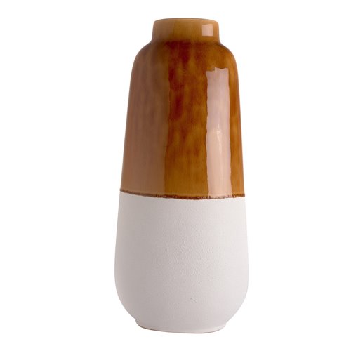 Majan Vase Ceramic Bicolore Tabac XL