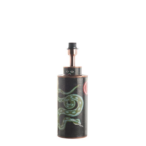 Lampe Pot Cloisonne Serpent Grenade