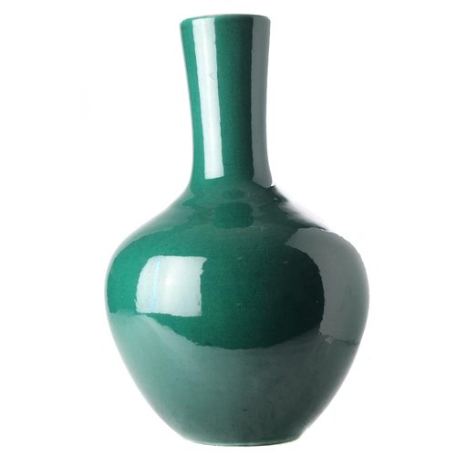 Straight Neck Vase Imperial Green M