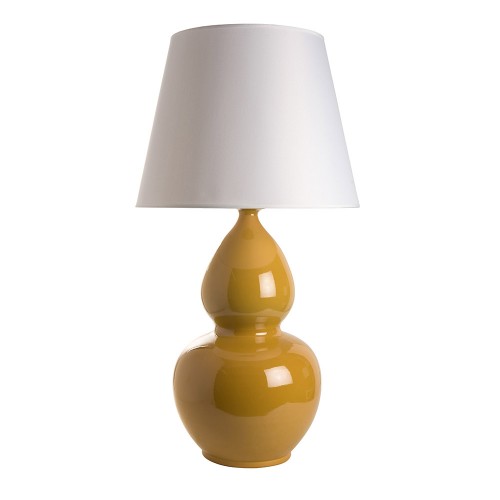 Base Lampe Vase Gourde Jaune E27