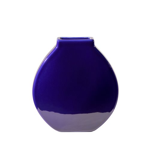 Flat Vase Ls Sapphire Blue - Delivery from October 2023