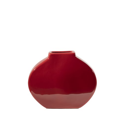 Flat Vase Ss Red - Delivery from October 2023