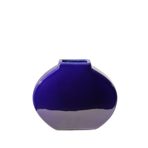 Flat Vase Ss Sapphire Blue - Delivery from October 2023