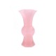 Vase corolle verre de pekin rose