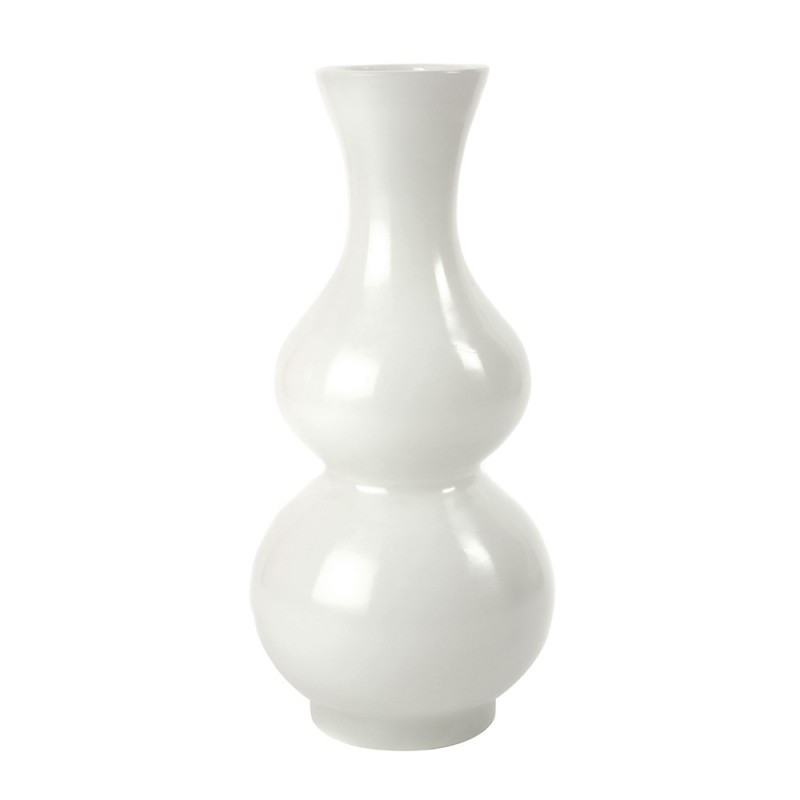 Vase double gourde verre de pekin jade