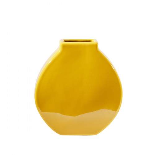 Flat Vase Ls Yellow - Delivery from October 2023