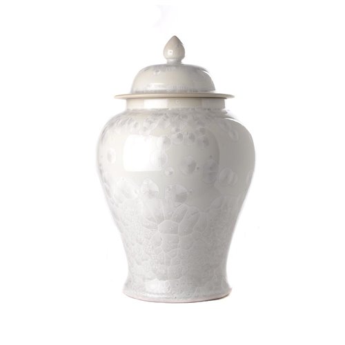 Pearly White Temple Jar M