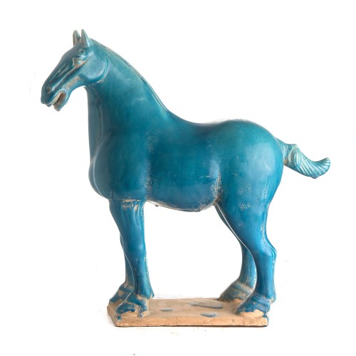 Horse Tang Reactive Glazed Turquoise L